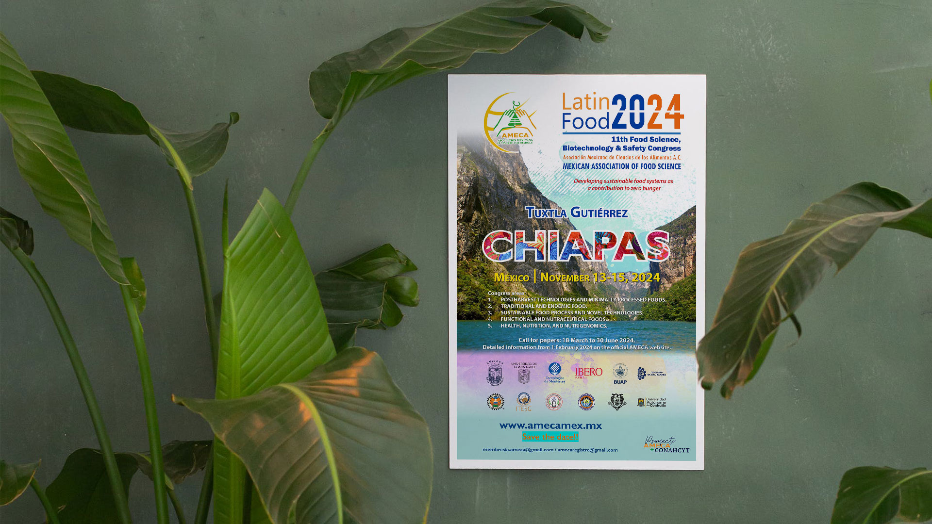 Latin Food 2024 , Chiapas - Save the Date - AMECA, AC
