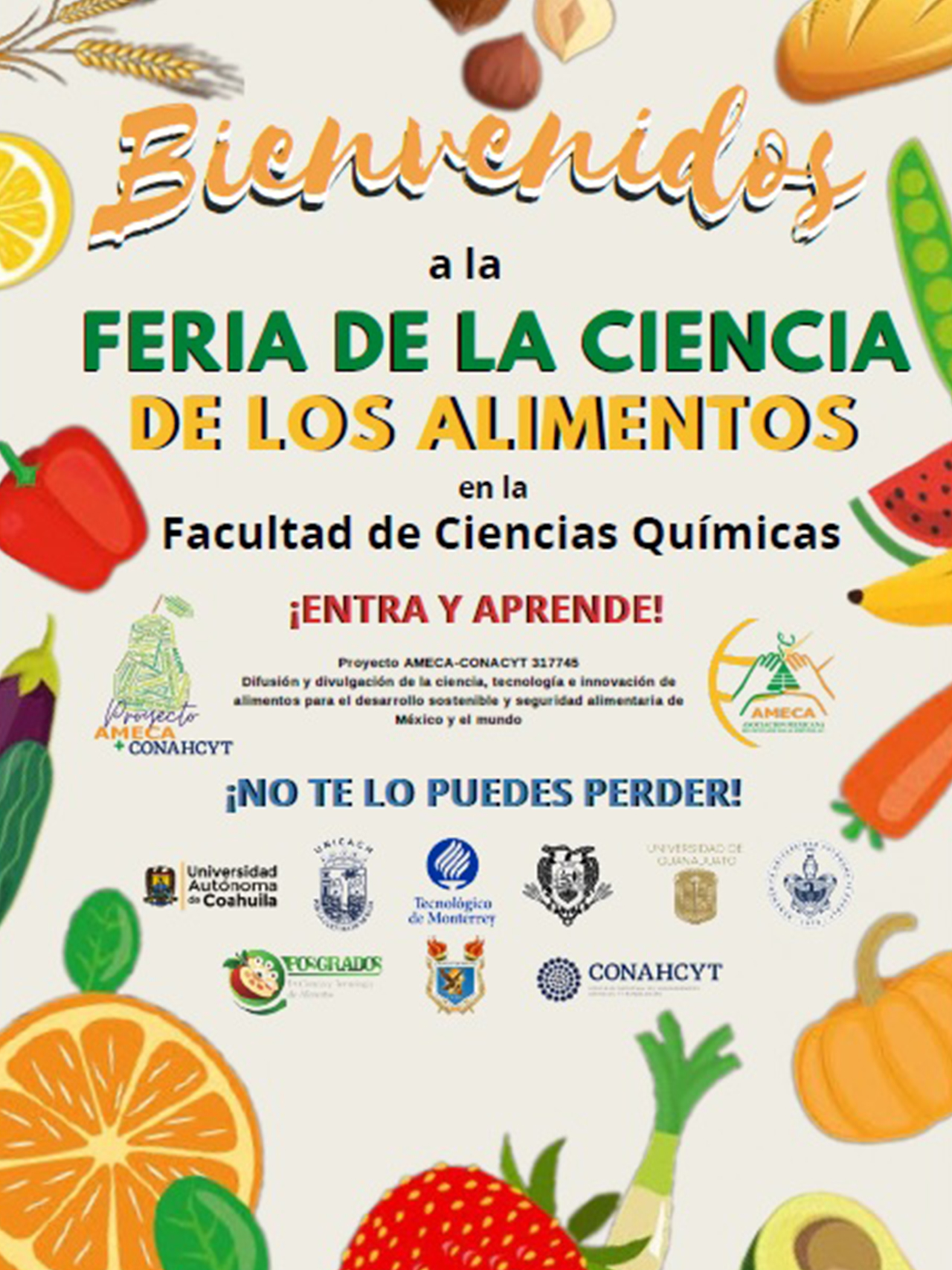 Feria de la ciencia de los alimentos. Saltillo, Coahuila - tortillas fortificadas - AMECA, AC