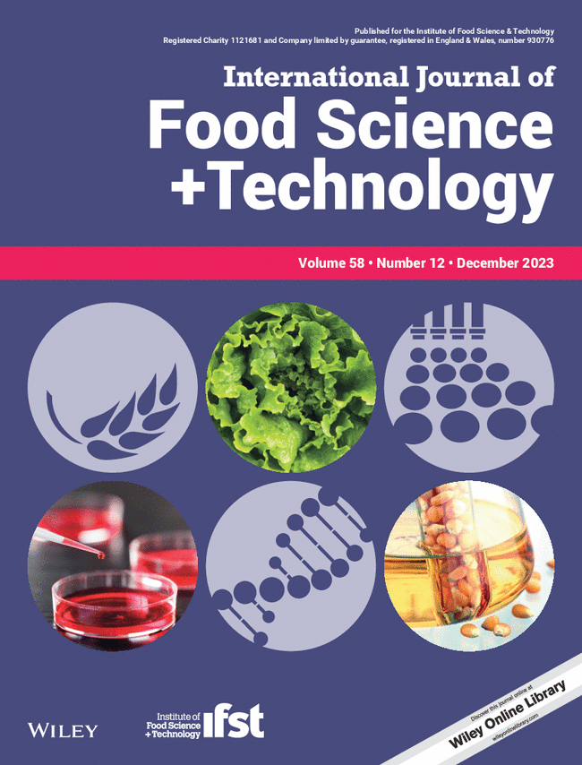 International Journal of Food Science + Technology - Vol.52 - No.12 - AMECA, AC