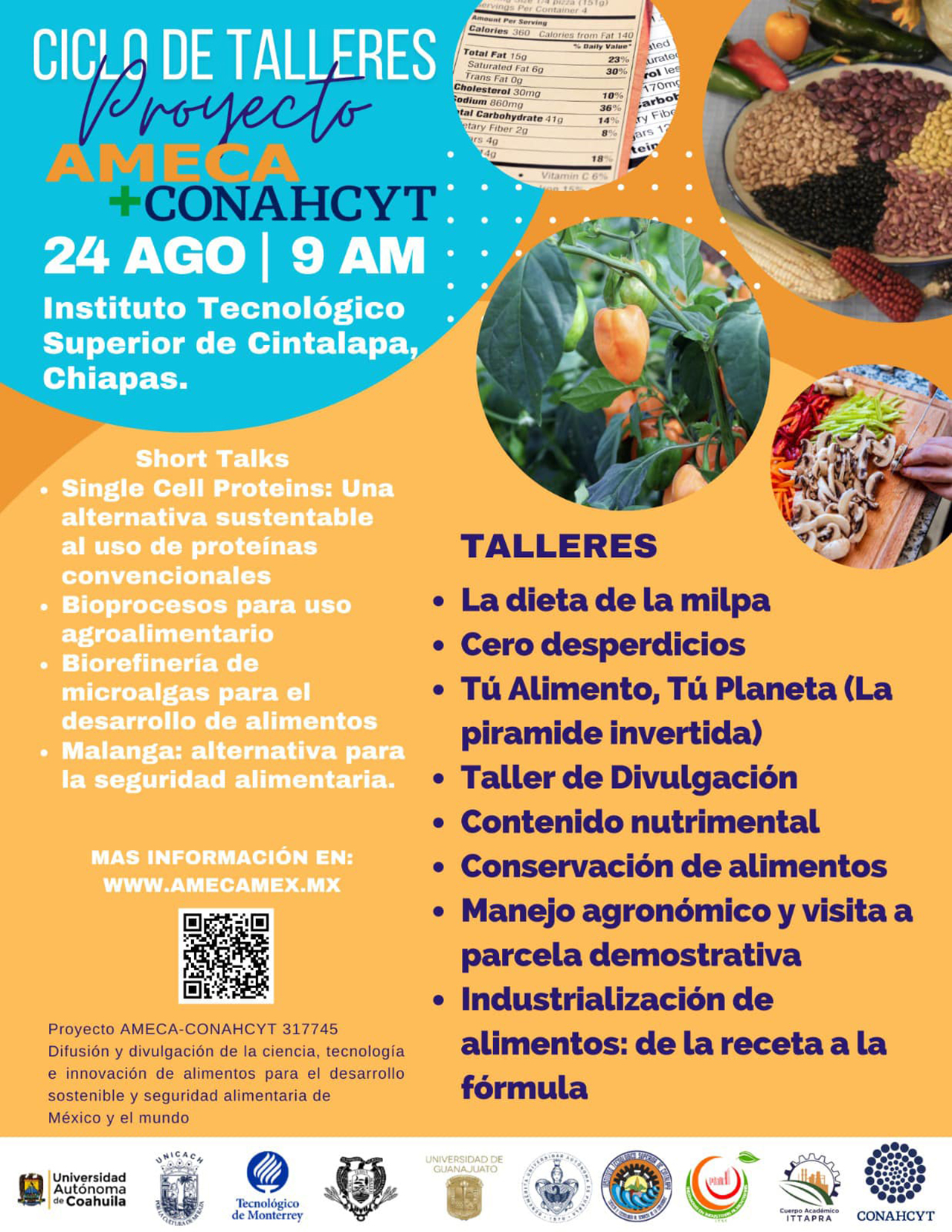 Proyecto AMECA+CONAHCYT. Ciclo de Talleres. Cintalapa, Chiapas - AMECA, AC