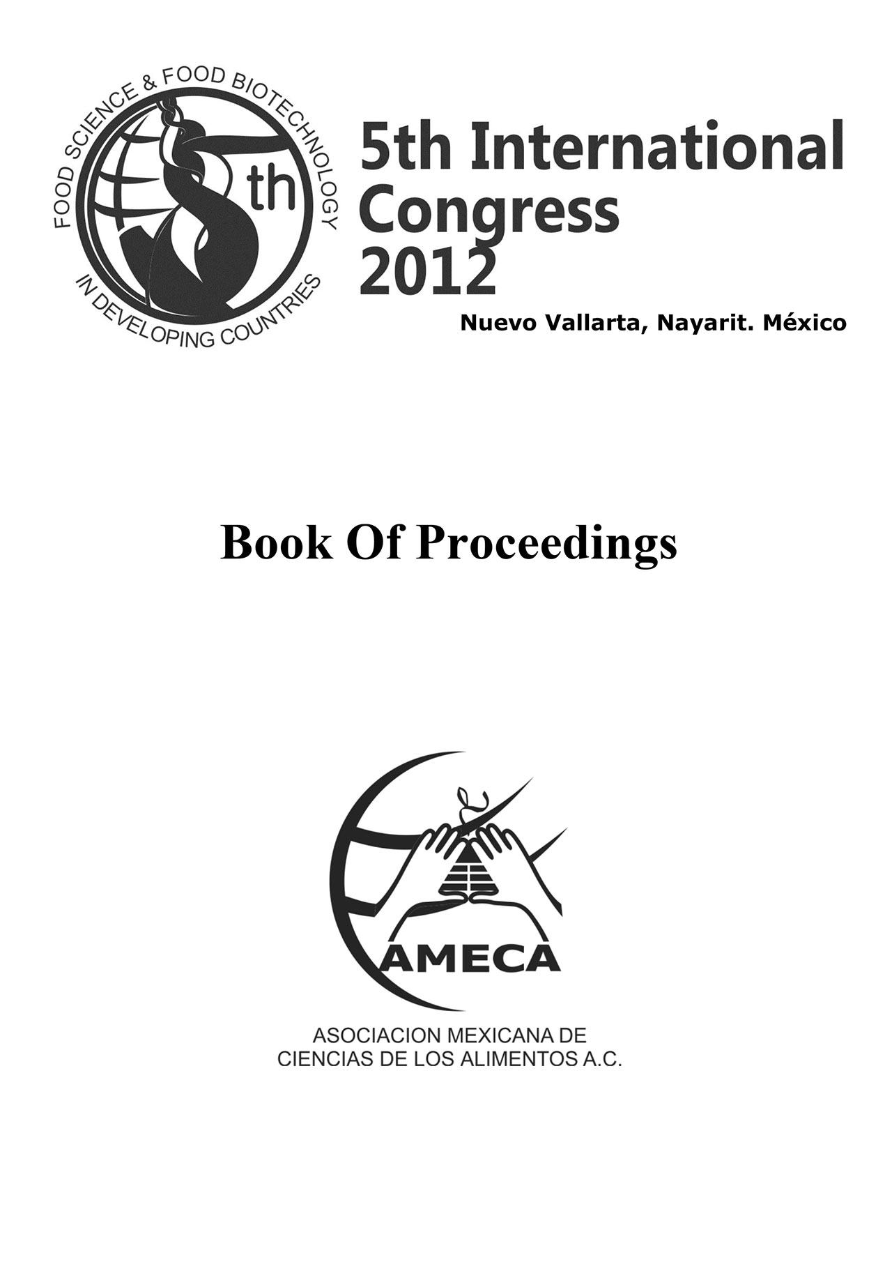 Book Of Proceedings. 5th International Congress 2012 - AMECA, AC